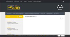 Desktop Screenshot of opel-hoefler.de